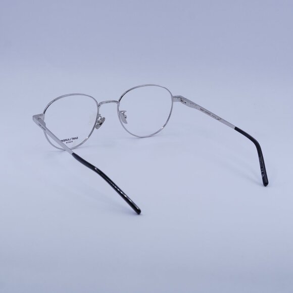 Saint Laurent SL532 005 Eyeglasses Silver 53mm Round Frame - Picture 8 of 11